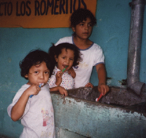 photograph of three of the children